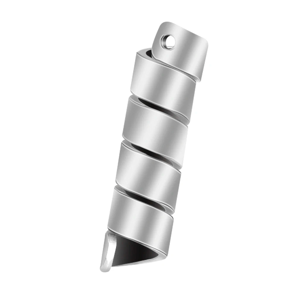 Stainless Steel Telephone Linear Shape Sprial Beads and Charms Connector for Jewelry Making