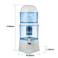 Vamia 6-Stage Activated Carbon Manual Plastic Water Purifier with 14L Capacity Outdoor Countertop Use
