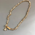 Tongxin New Personality Irregular square T Drill Full Drill Bracelet Temperament Necklace  Jewelry Set for Women