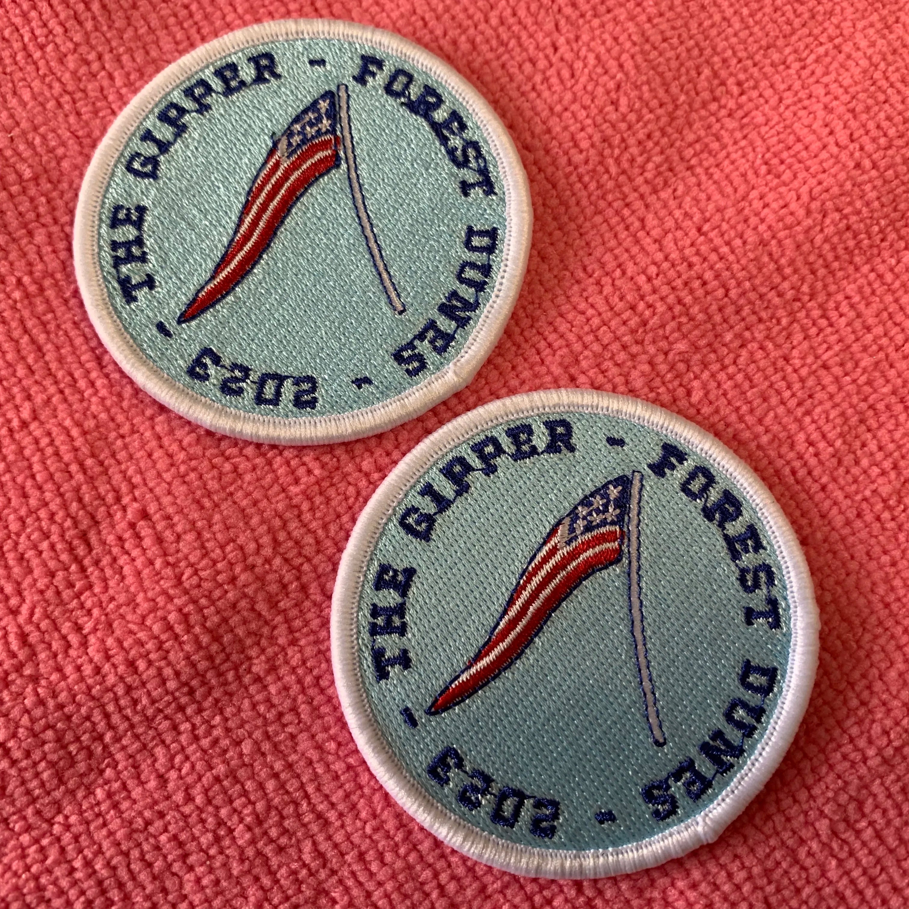 Cheap Eco-friendly Sports Club Flag logo Embroidery Patch3D Raised logo Twill Embroidery Applique Tags