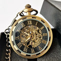 Classic Antique Skeleton Hollow Mechanical Watches Hand Winding Mechanical Pocket Watch