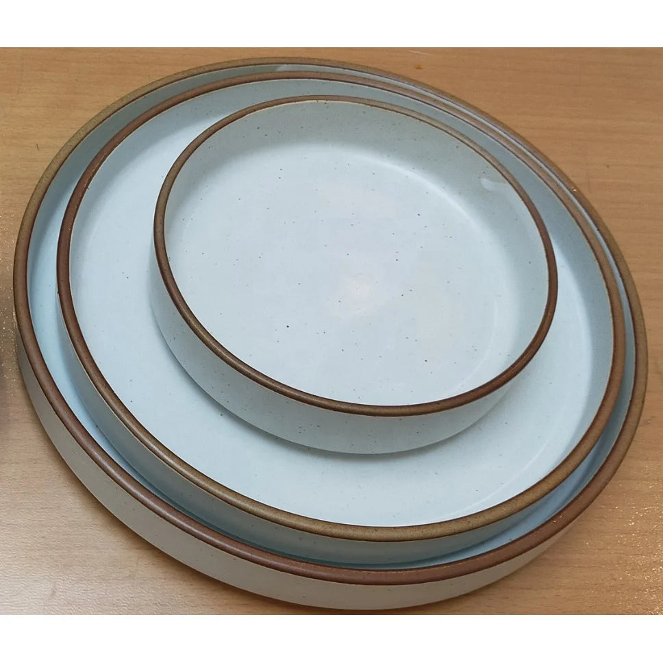 Wholesale Factory Cheap Price Korean Style 9 Inch White Ceramic Tableware Dinner Plate Dishes for Export