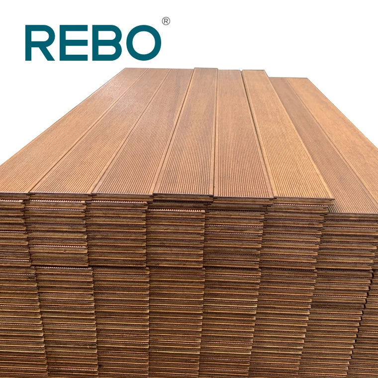 Hot Sale Waterproof Anti-Slip High Gloss Click Carbonized Outdoor Bamboo Flooring Decking Board