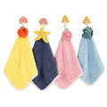KEFEI Antimicrobial Kitchen Dish Cleaning Towel Fast Drying Cartoon Microfiber Cloth Woven Coral Fleece Washable
