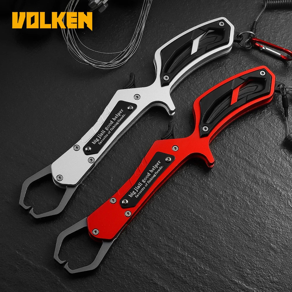 Gift for Fishing Lover Outdoor Fishing Tackle Gun Type Fish Control Pliers Aluminum Alloy Lure Fish Mouth Pliers