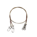 Pike Fishing 25cm  Break Weight 15kg Fishing Leader Rig Stainless Steel Wire Leader with Swivel