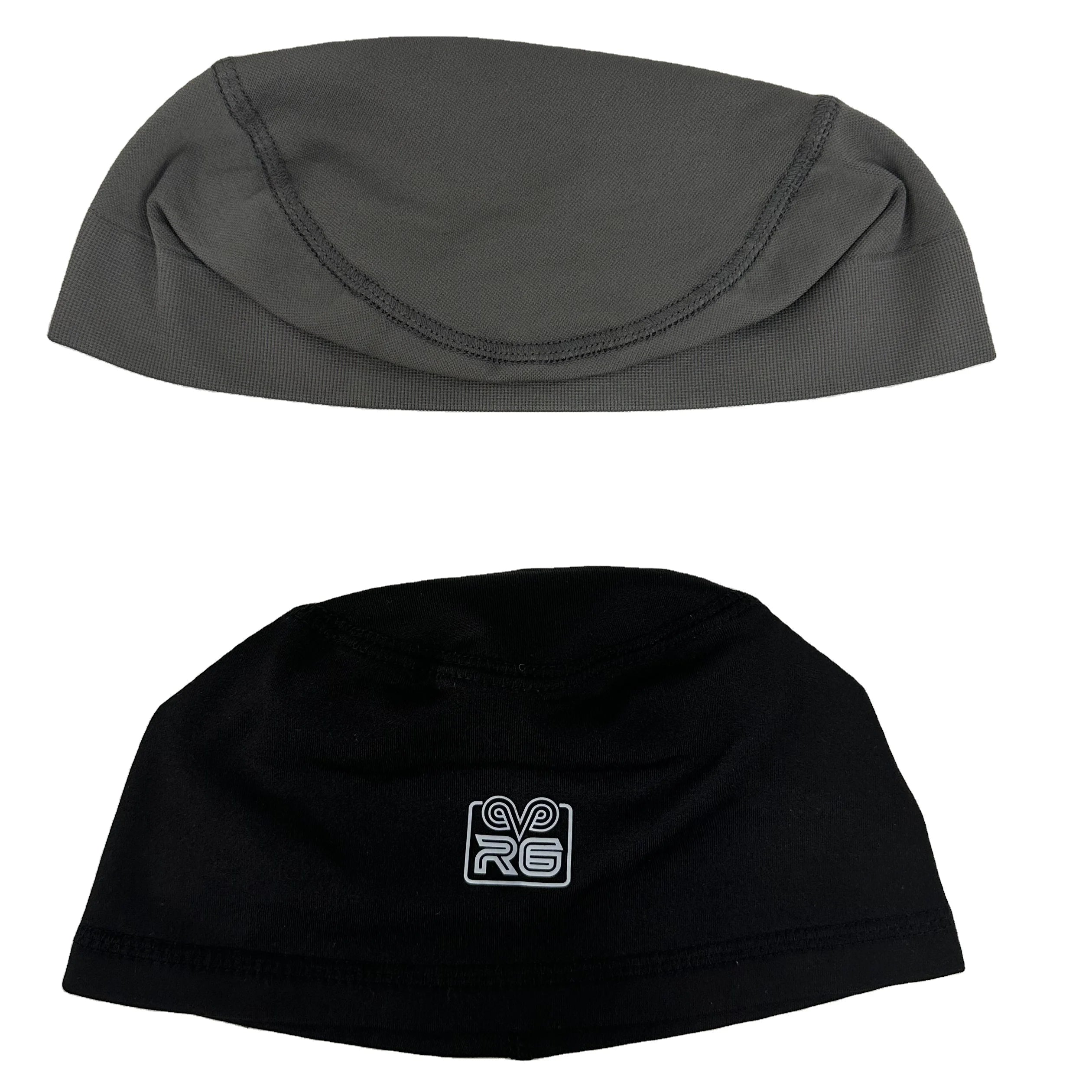 Unisex Outdoor Running Skull Cap Beanie Hats Custom Logo OEM Sports Cap Digital Printing Black for Men Women for Beach Business