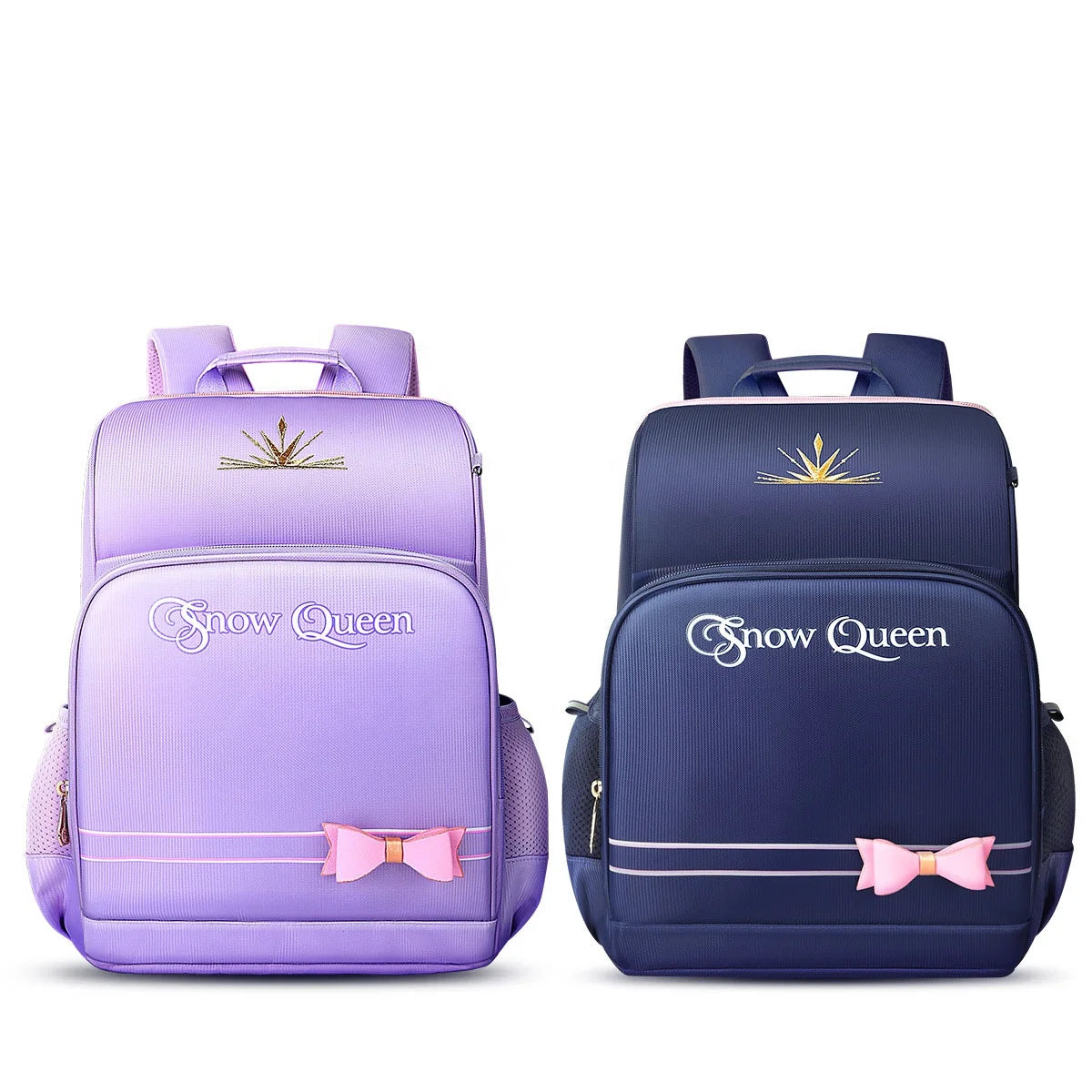 Primary Student Trolley Backpack Burden Relief Ridge Protection Cartoon Cute Kids School Bags for Boy Girl Backpack