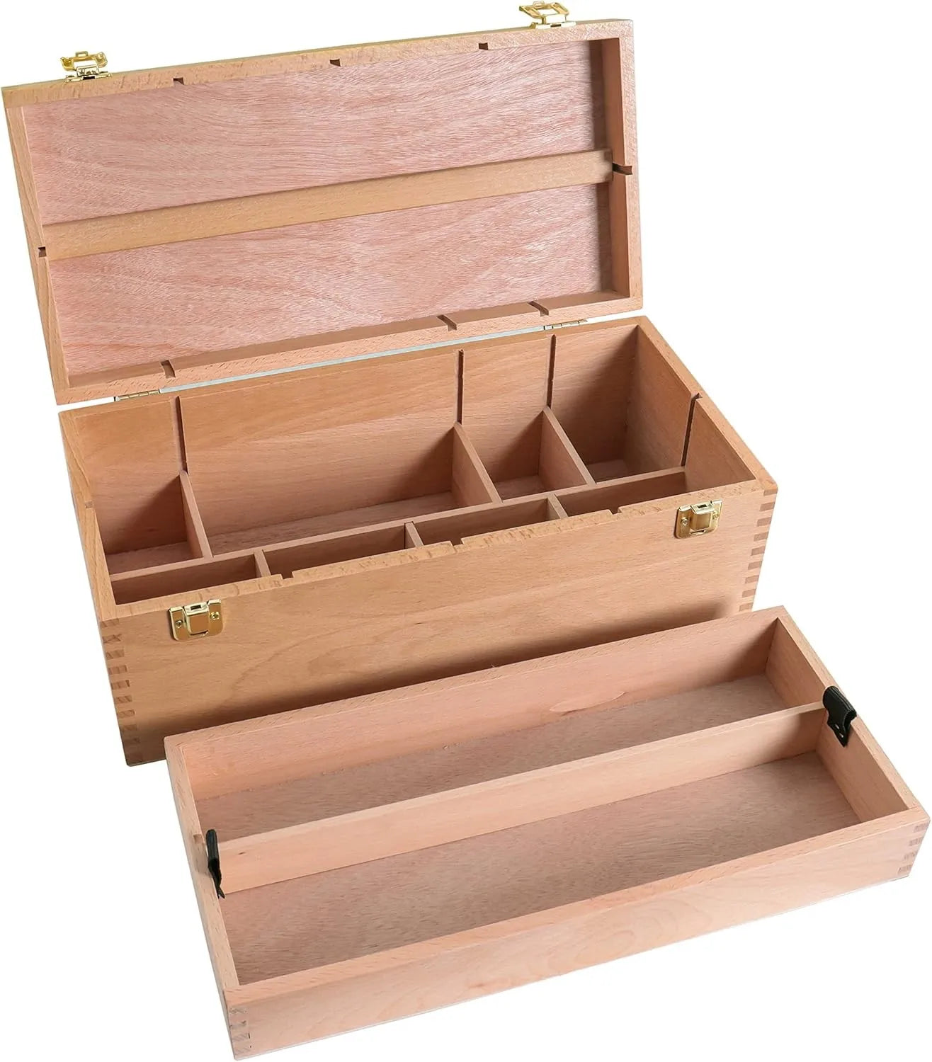 Solid Pine Wood Handmade Space-Saving Tray Storage Gift Tray with Custom Logo-Wholesale Organizer Box