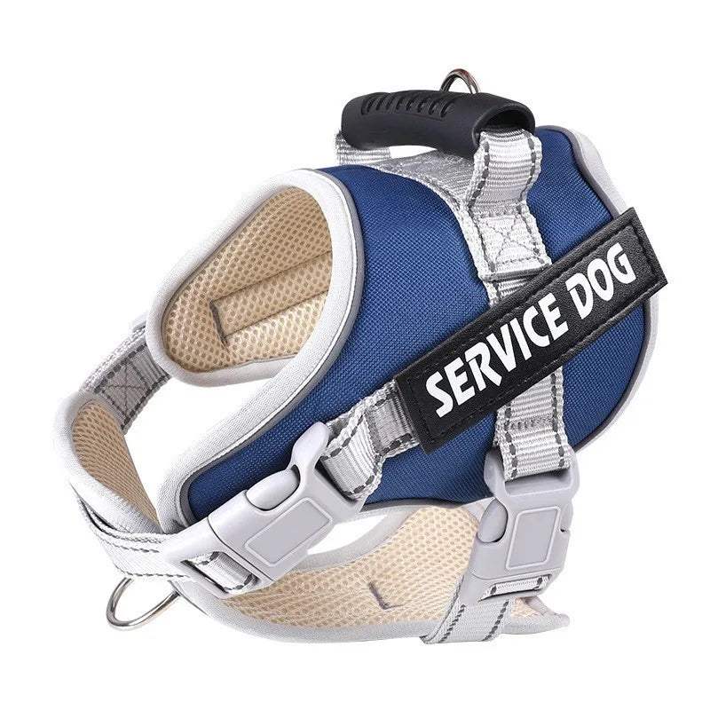 Dog Harness Pet Chest Strap Nylon Adjustable Waterproof Dog Strap Pet Harness Set Vest Pet Traction Rope Dog Leashes