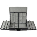 Wholesale Oversized Jewelry Suitcase Pu Large Capacity Travel Jewelry Box Portable Jewelry Storage Box