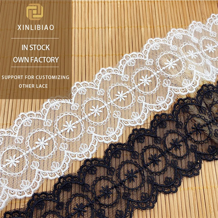 Elegant DIY Wedding Mesh Embroidery Lace Milk Silk Wave Lolita Children's Clothing Accessories for Shoes and Bags
