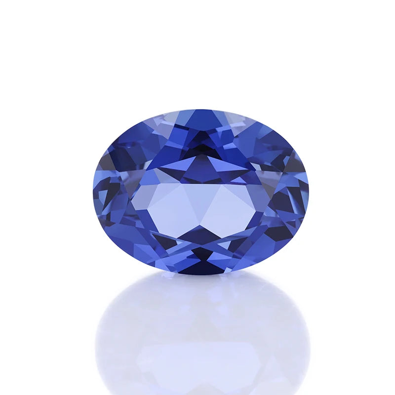 Royal Blue Oval Shape 7*9 mm Fashion Style Loose Gemstone  Lab Grown Sapphire