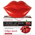 SEFUDUN Peach Orange Cherry Aloe Vera Lip Mask Private Label Organic Moisturizing Hydrating Plumper Collagen Lip Sleeping Mask