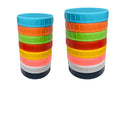 Wholesale Colored 70 mm 86 mm Regular Wide Mouth Plastic Materials Lid for Mason Jars with Silicone Ring