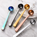 Wholesale Modern 2-in-1 Multifunctional 304 Stainless Steel Coffee & Tea Scoop Matcha & Measuring Spoon Bag Clip