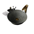 China Color Glazed Grey Table-top Contemporary Design Ceramic Bathroom Sink Face Washing Basin 12L Capacity 1 Year Warranty