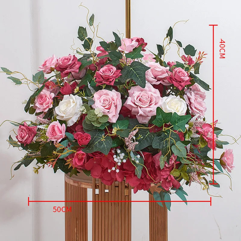 Wedding Flowers Backdrop Props Wedding Table Centerpieces Artificial Flower Ball Wedding Decoration