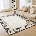 Custom Modern Large Printed Faux Wool Carpet 3D Design Living Room Rug Washable Floor Area Rug