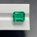 HQ GEMS 10X8mm 2.7CTS GRC Certificate Lab Created Columbia Emerald Stone Octagon Cut Hydrothermal Green Emerald Ring Jewelry