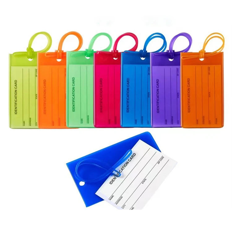 Wholesale Travel Accessories Airplane Luggage Tag Soft Pvc Silicone Luggage Tag