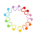 DIY Colorful Plastic Crochet Tool with Safety Pins & Mark Buckle Hand Sewing Kit for Positioning Knitting & Sewing