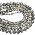 Hot Selling Map Jasper Stone Beads Natural Stone Round Gemstone Loose Beads for DIY Jewelry Making