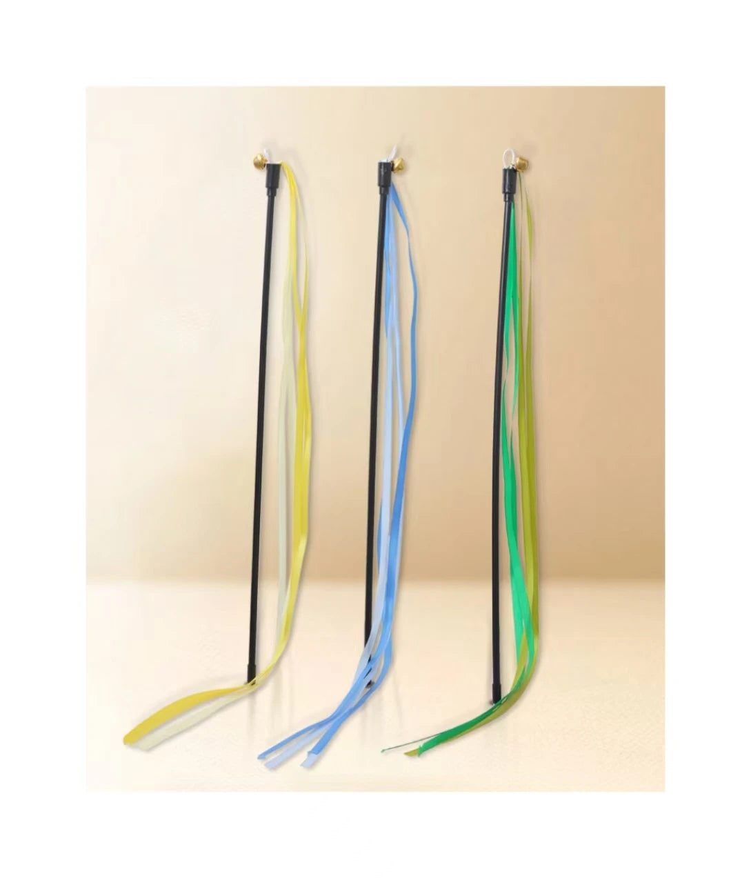 Pet Supplies New Ribbon Streamer Cat Interactive Toy Manufacturers Cat Toys Cross-border Cat Teasing Stick Toys