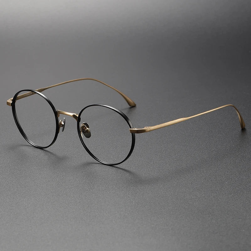 CS-WRIGHT Shenzhen Factory Spot Pure Titanium Plate Glasses Frame Men's and Women's Optical Glasses