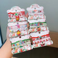 Bracelets Christmas Jewelry 3PCS Set Kids Party Festival Gift Snowflake Bracelets
