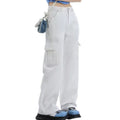 High Quality Long Women's Work Trousers Casual Jeans Cargo Pants Zipper Fly Closure Windproof Woven Technics for Spring Season
