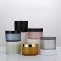 Cosmetic Empty Cream Packaging 3oz 5oz 6oz 8oz Body Lip Scrub Frosted Cosmetics Jar With Lids