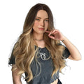 Brown Lace Front Synthetic Wigs Human Hair Long Kinky Curly Daily Pre Plucked for Ladies 28 Inch Kinky Curl Average Size 1pcs