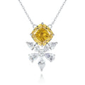 Wholesale Kirin Summer Dainty Women's Necklace Non Tarnish Stone Zircon Wedding Jewelry 925 Silver Chains with Rhodium Plating
