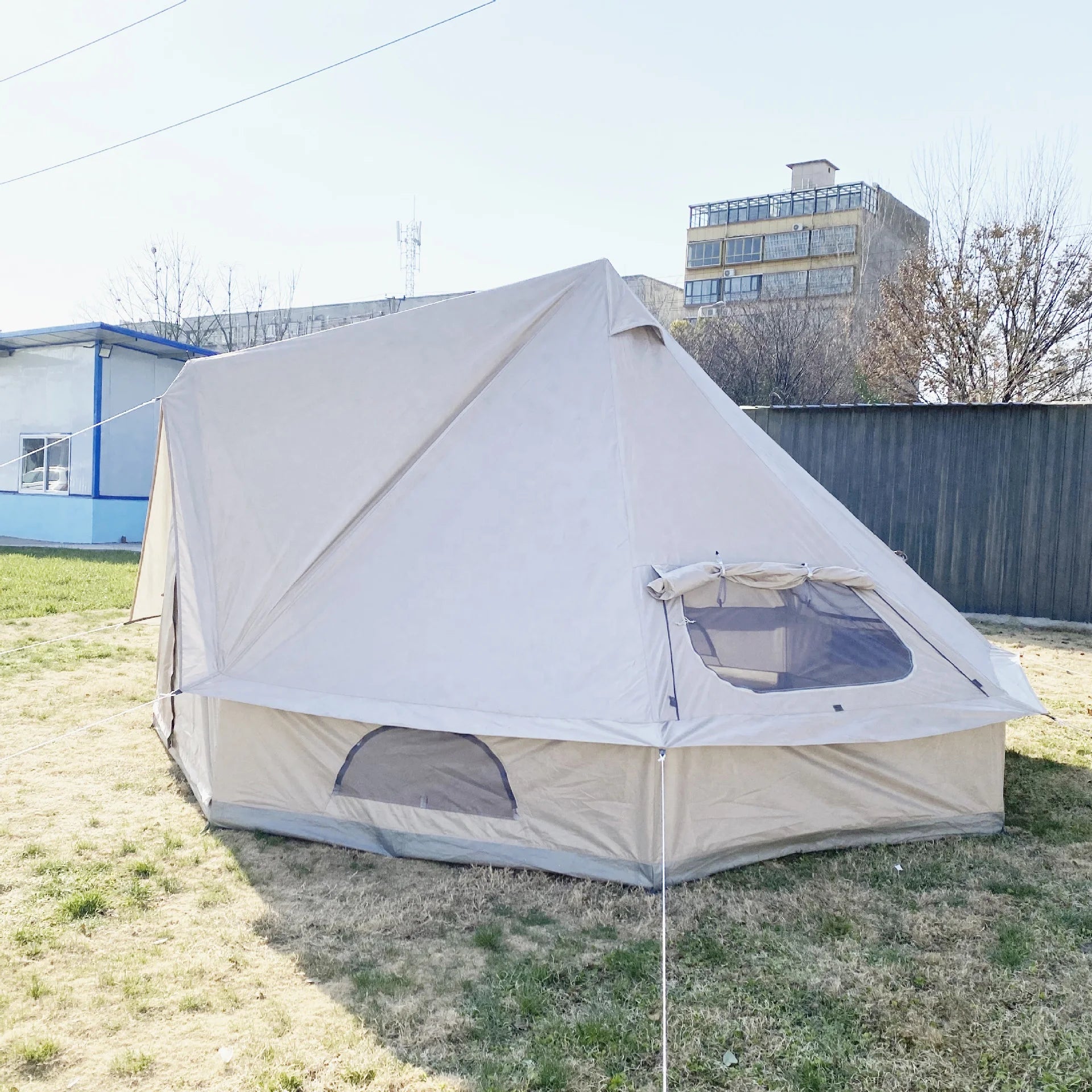 Wholesale 3m 4m 5m Waterproof Large Yurt Bell Glamping Tent  Foldable Outdoor Camping Tent for Travel