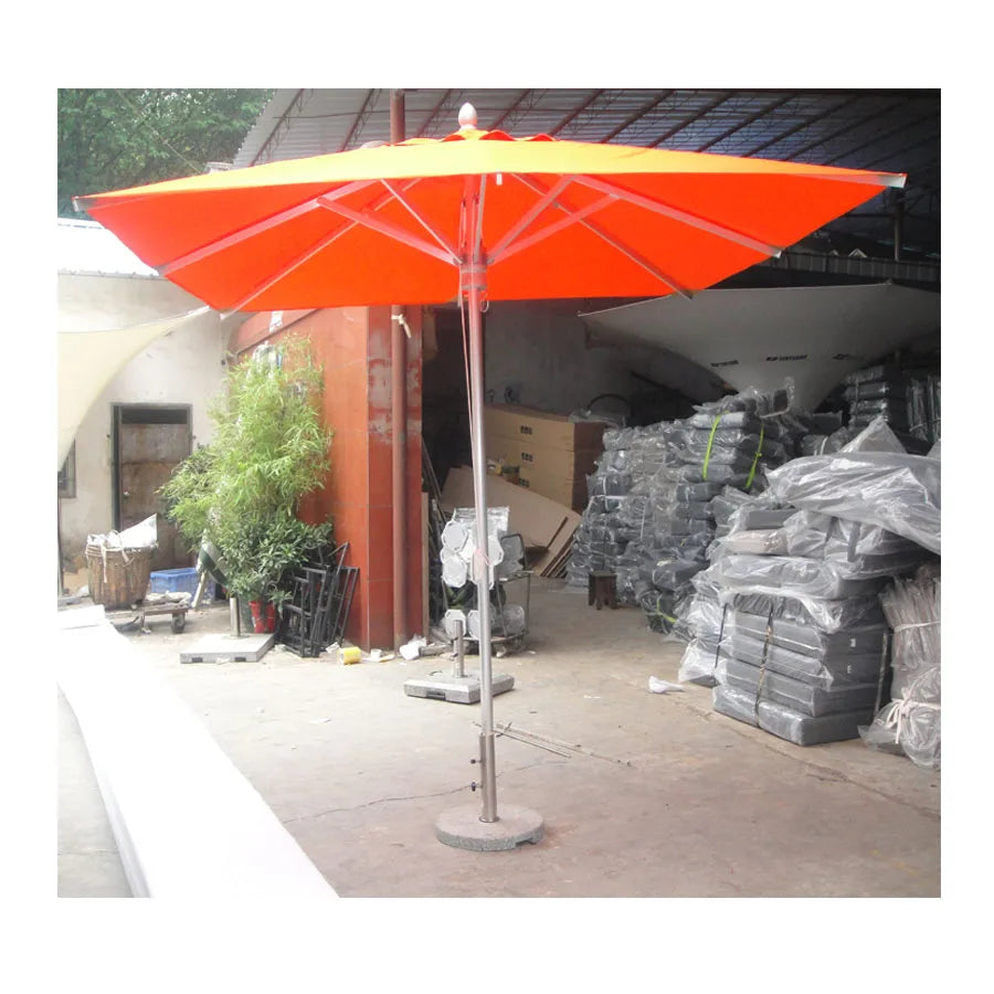 Customized Modern Aluminum Outdoor Center Pole Umbrellas Base 2.7m Radii for Gym Park Supermarket Warehouse Use-Outdoor