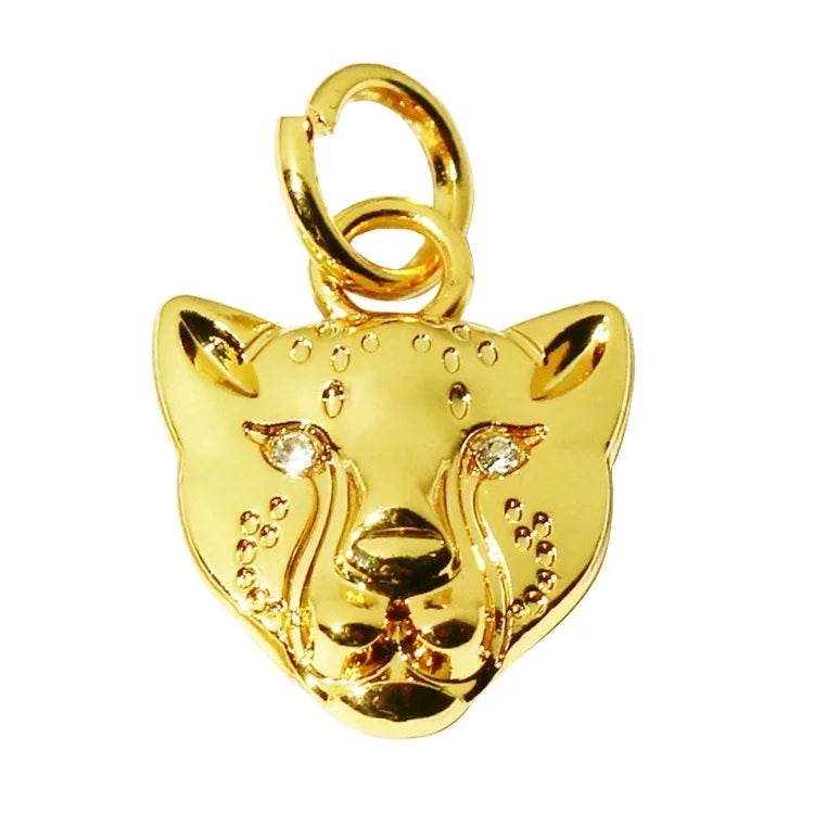 Personalized Gold Plated Embossed Jewelry Pendant Cute Animal Logo Bracelet Tags for Necklace Christian Religious Accessory