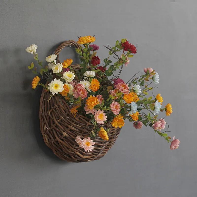 Q082 Vintage Wedding Daisy Photography Nostalgic Artificial Silk Flower Romantic Floral Wild Chrysanthemum