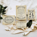 Custom Luxury Vintage Personalized A5 Wedding Party Birthday Supplier Parchment Invitation With Envelope