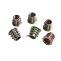 Countersunk Head Zinc Alloy Furniture Screw-in Nut Zinc Alloy Threaded Furniture Wood Insert Nut