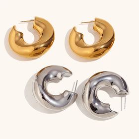 New Copper Geometric Creative Chunky Drop Minimalist Metal High Quality 18k Gold Plated Statement Jewelry for Party Gift