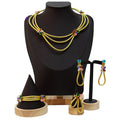 MEIZI JEWELRY Luxury Ladies' Exquisite Banquet Dating Wedding Jewelry Set Original Fine 18K Plated Gold Style