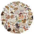 52PCS Adults Vintage Stickers for Water Bottles Laptop Waterproof Retro Stickers