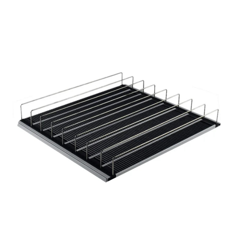 Supermarket Shelf Gravity Smart Roller Wire Shelf Divider With Front Stopper and Divider for Tobacco Furniture