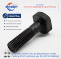 Hexagonal Bolts and Screws for Steel Structures Wholesale Price Bolts Nuts 12.9 Grade Hexagon Bolt DIN931 Din 933