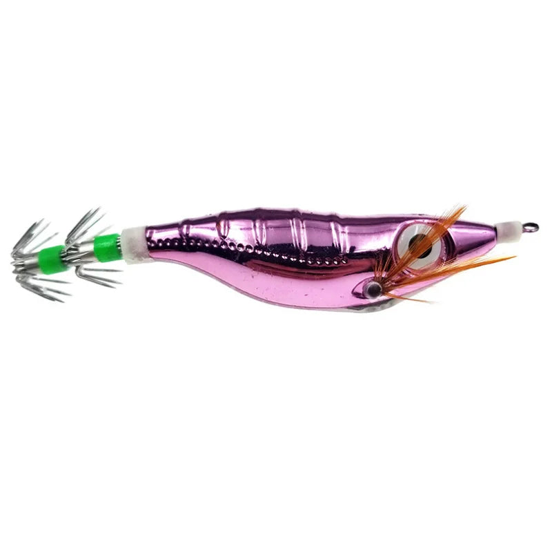 Wholesale Cheap Saltwater Artificial Hard Bait Shrimp Squid Jig Hooks Bulk ABS Fishing Lure Tackle