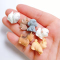 Bulk 100Pcs/Bag 20MM Cartoon Mini Dog Animals Figurines 3D Mini Realistic Dog Models for Home Desk Decoration Party Favors
