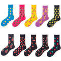 XIANGHUI Can Custom logo Design Fruit Pure Cotton Funny Colorful Fun Dress Colorful Unisex Size Tube Women Men Socks