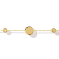 Gemnel Hot Selling 925 Sterling Silver 18k Gold Plated Sun Star Bracelet Women