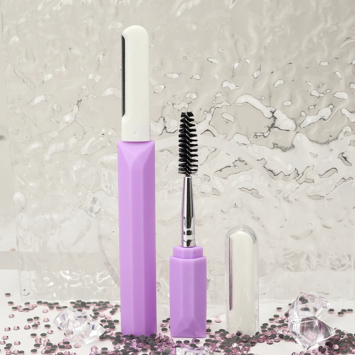 New Design 2 in 1 Multi-functional  Woman Rechargeable Demaplaning Facial Eyebrow Trimmer razor Extension  Brush Kit